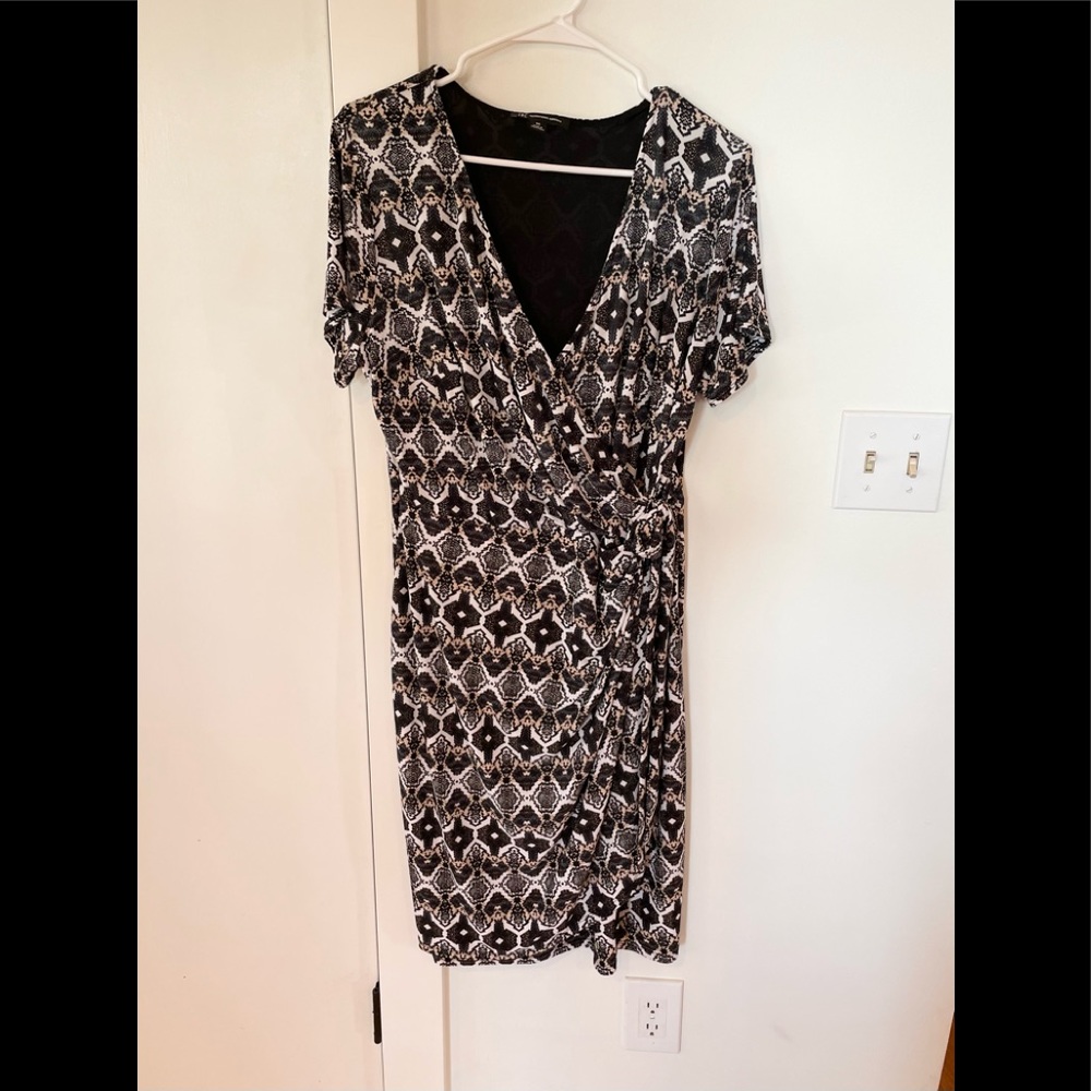 INC International Concepts Faux Wrap Dress